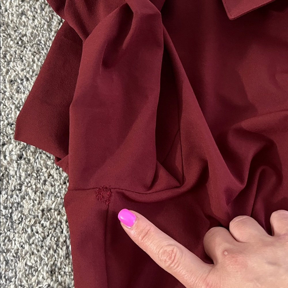 CINQ A SEPT | Lucilla Pleated-Hem Mini Shirtdress - Picture 8 of 8